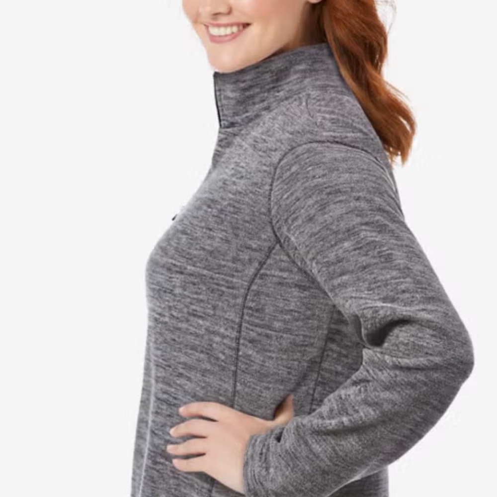 Microfleece Quarter-Zip Pullover - Picture 2 of 3
